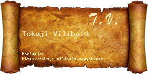Tokaji Vilibald névjegykártya